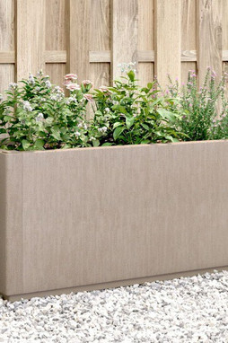 vidaXL 368778 - Jardinière marron clair 80x36x35 cm PP