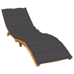 vidaXL 4002497 - Coussin de chaise longue anthracite mélangé 200x50x4 cm tissu