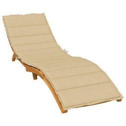 vidaXL 4002512 - Coussin de chaise longue beige mélangé 200x60x4 cm tissu