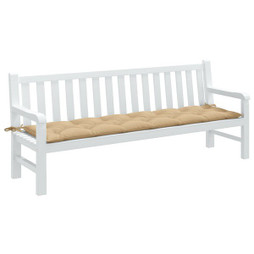 vidaXL 4002578 - Coussin de banc de jardin beige mélangé 200x50x7 cm tissu