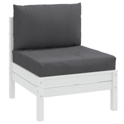 vidaXL 4002640 - Coussins de palette lot de 2 anthracite mélangé tissu
