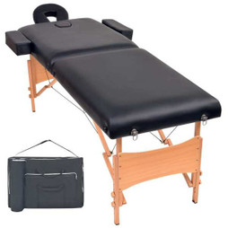 vidaXL 110151 - Table de massage pliable à 2 zones 10 cm dépaisseur