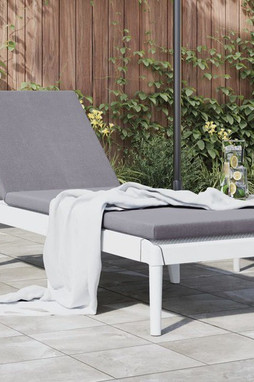 vidaXL 364220 - Chaise longue blanc 186x60x29 cm PP