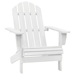 vidaXL 40860 - Chaise de jardin bois blanc