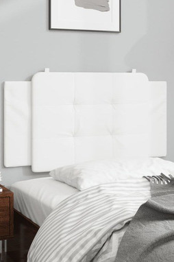 vidaXL 3207728 - Coussin de tête de lit blanc 100 cm similicuir