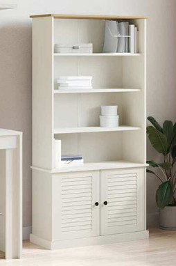 vidaXL 353197 - Bibliothèque VIGO blanc 85x35x170 cm bois massif de pin
