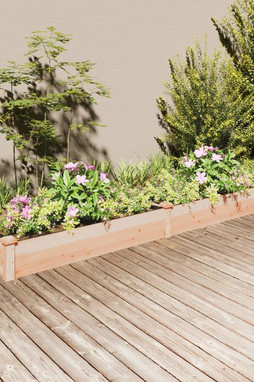 vidaXL 364295 - Lit surélevé de jardin doublure 240x45x25 cm bois massif sapin