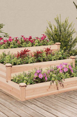 vidaXL 364304 - Lit surélevé de jardin 120x120x56 cm bois massif de sapin