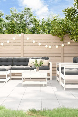 vidaXL 3186250 - Salon de jardin 7 pcs Bois de pin massif