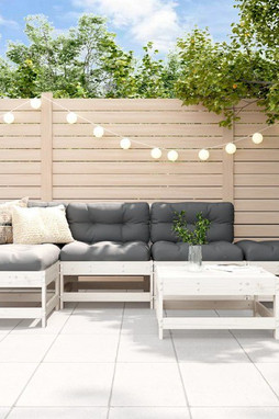 vidaXL 3186320 - Salon de jardin 6 pcs Bois de pin massif
