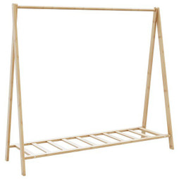 vidaXL 4008904 - Porte-vêtement avec étagères 106x34x102 cm bambou