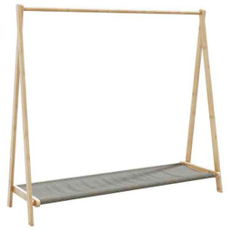 vidaXL 4008906 - Porte-vêtement avec étagères 106x34x102 cm bambou