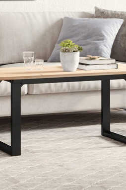 vidaXL 357874 - Pieds de table basse cadre en O 70x30x43 cm acier