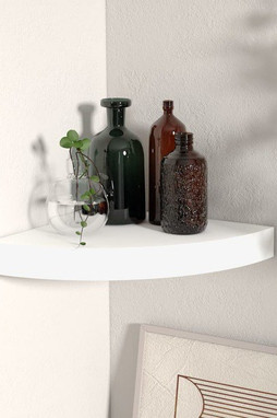 vidaXL 323895 - Étagère dangle flottante blanc 25x25x3,8 cm MDF