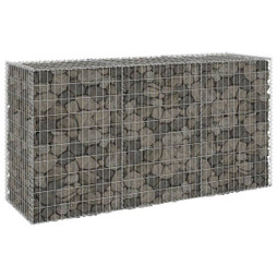 vidaXL 147815 - Mur en gabion avec couvercles Acier galvanisé 200x60x100 cm