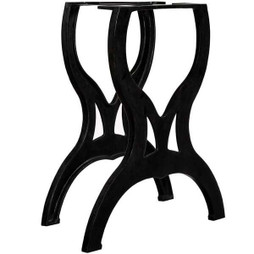 vidaXL 245432 - Pied de table de salle à manger 2 pcs Cadre en X Fonte