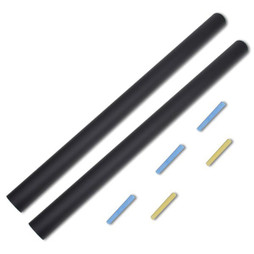 vidaXL 140898 - Tableau noir autocollant mural 0,6x2 m 2 rouleaux avec craies