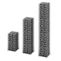 vidaXL 141048 - 3 gabions en fil galvanisé