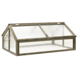 vidaXL 316416 - Serre 114x80x50 cm Bois de sapin