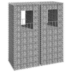 vidaXL 151261 - Poteaux à panier de gabion 2 pcs 40x40x100 cm Fer