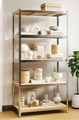 vidaXL 152882 - 5-Layer Storage Shelf Steel&Engineered Wood
