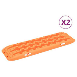vidaXL 210775 - Traction Boards 2 pcs Orange 106x30.5x7 cm Nylon