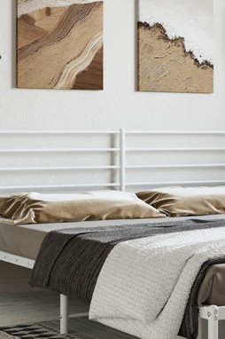 vidaXL 352405 - Tête de lit métal blanc 193 cm