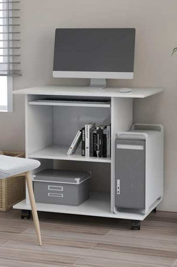 vidaXL 802894 - Bureau dordinateur 80x50x75 cm Bois dingénierie