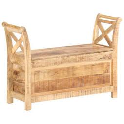 vidaXL 285904 - Banc dentrée 103x33x72 cm Bois de manguier solide