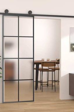 vidaXL 288064 - Porte coulissante Aluminium et verre ESG 76x205 cm