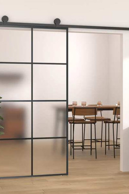vidaXL 288066 - Porte coulissante Aluminium et verre ESG 102,5x205 cm