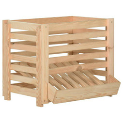 vidaXL 327328 - Boîte à pommes de terre 60x40x50 cm Bois de pin solide