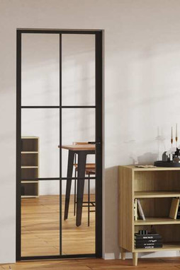 vidaXL 151202 - Porte intérieure Verre ESG et aluminium 76x201,5 cm