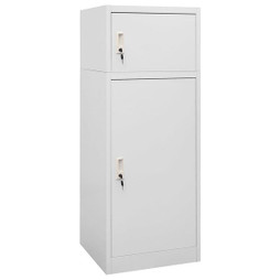 vidaXL 339600 - Armoire à selles clair 53x53x140 cm Acier