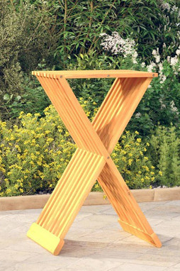 vidaXL 316164 - Tabouret pliant 40x32,5x70 cm Bois massif de teck