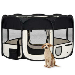 vidaXL 171008 - Parc pliable pour chien avec sac de transport 145x145x61cm