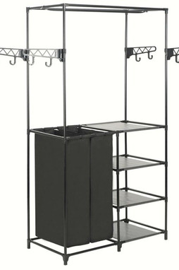 vidaXL 245743 - Porte-vêtements Acier et tissu non-tissé 87x44x158 cm