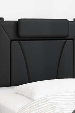 vidaXL 374774 - Coussin de tête de lit noir 100 cm similicuir