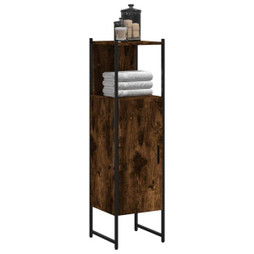 vidaXL 842468 - Armoire de salle de bain chêne fumé 33x33x120,5 cm