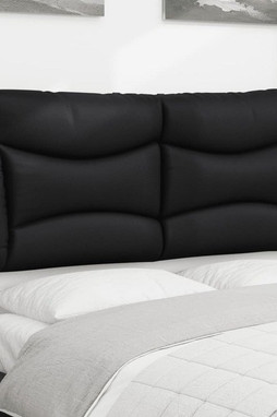 vidaXL 374575 - Coussin de tête de lit noir 137 cm similicuir