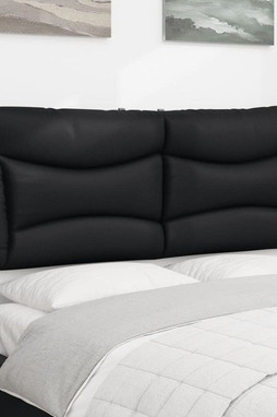 vidaXL 374631 - Coussin de tête de lit noir 152 cm similicuir