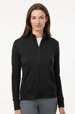 Adidas A1007 - Chaqueta con cremallera completa Ultimate Textured para mujer