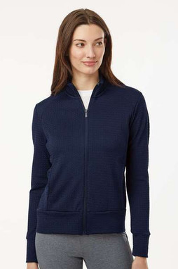 Adidas A1007 - Womens Ultimate Textured Full-Zip Jacket