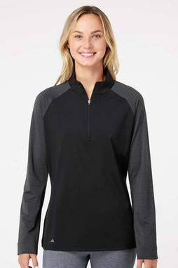 Adidas A521 - Jersey de mujer con cremallera y rayas en diagonal