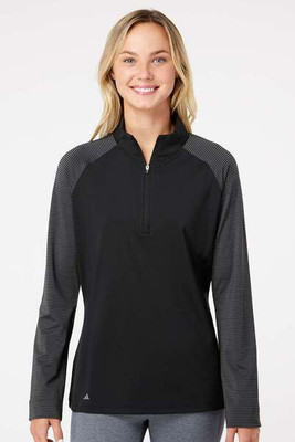 Adidas A521 - Jersey de mujer con cremallera y rayas en diagonal