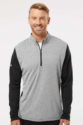 Adidas A522 - Jersey con cremallera y estampado de bloques de brezo