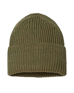 Atlantis Headwear OAK - Gorro sostenible de canalé grueso con puño