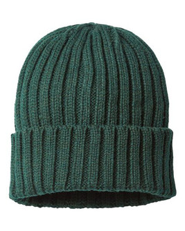 Atlantis Headwear SHORE - Sustainable Cable Knit Cuffed Beanie