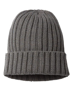 Atlantis Headwear SHORE - Sustainable Cable Knit Cuffed Beanie