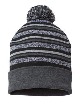 CAP AMERICA RKL12 - USA-Made Striped Beanie